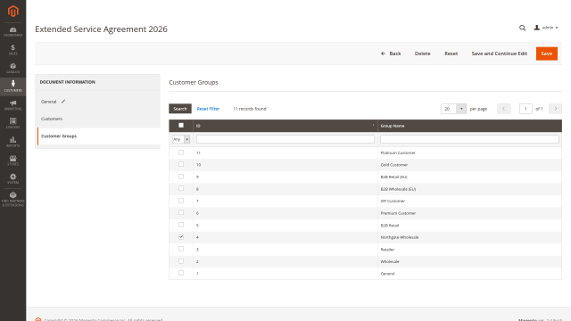 Control de acceso preciso por cliente y grupo