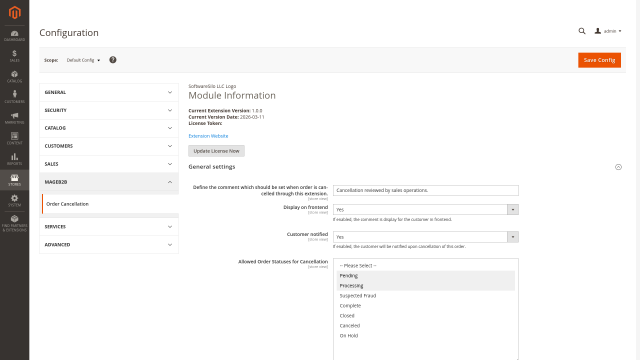 Configurable Cancellation Rules