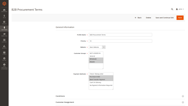 Website-Specific Payment Profiles