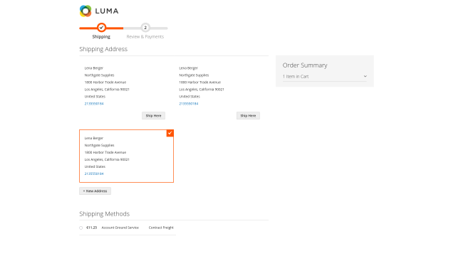 Efecto directo sobre tarifas en checkout