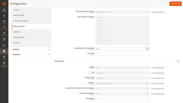 Bulkgood screenshot 10: Bulkgood Config Section