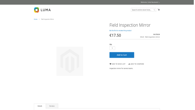 Custom Catalog screenshot 9: Custom Catalog Frontend Assigned Product View