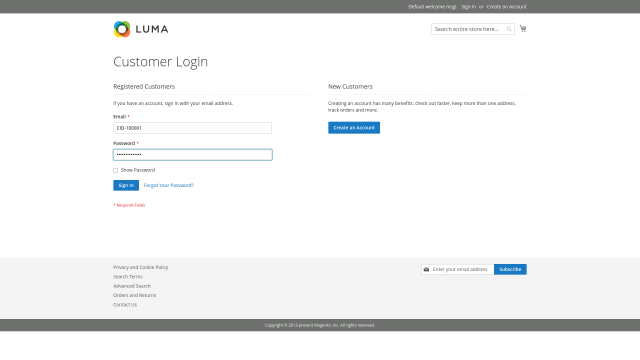 Customer ID screenshot 5: 02 Login With Customer Id