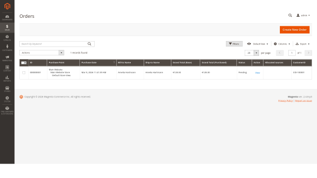 Customer ID screenshot 3: 03 Order Grid Customerid Flow