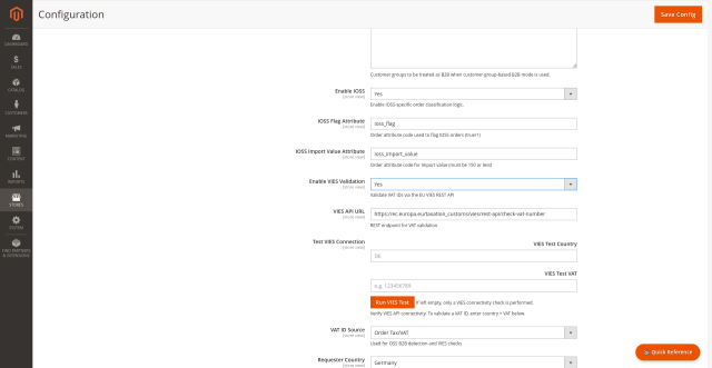 DATEV Export Pro screenshot 8: Datev Config Oss Export Settings
