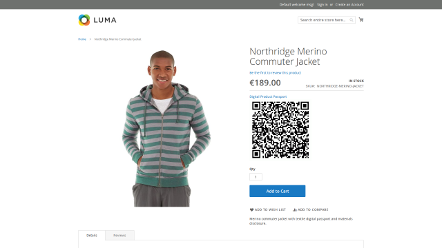 Digital Product Passport screenshot 5: 01 Dpp Product Page Badge