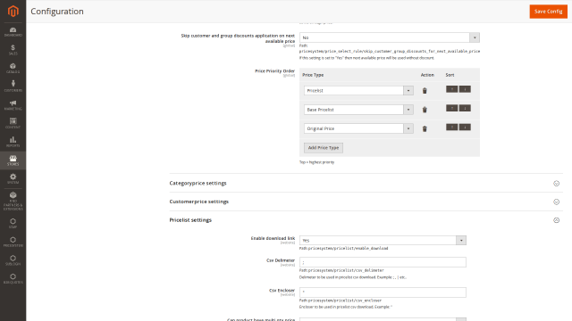 Price Lists screenshot 4: Pricelist Config Validation 20260311B