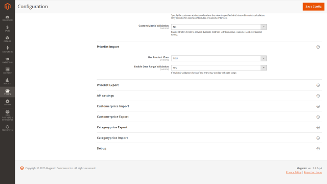 Pricesystem screenshot 14: Pricesystem Config Pricelist Import