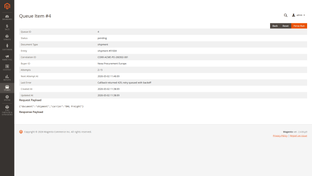 Punchout screenshot 17: Security And Idempotency