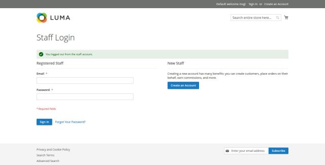 Sales Staff screenshot 4: 01 Staff Login