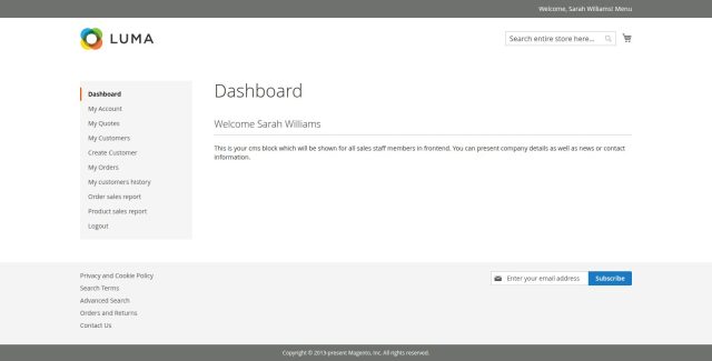 Sales Staff screenshot 5: 02 Staff Dashboard