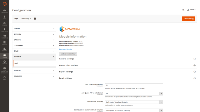 Sales Staff screenshot 11: 03 Staff Config Report Settings