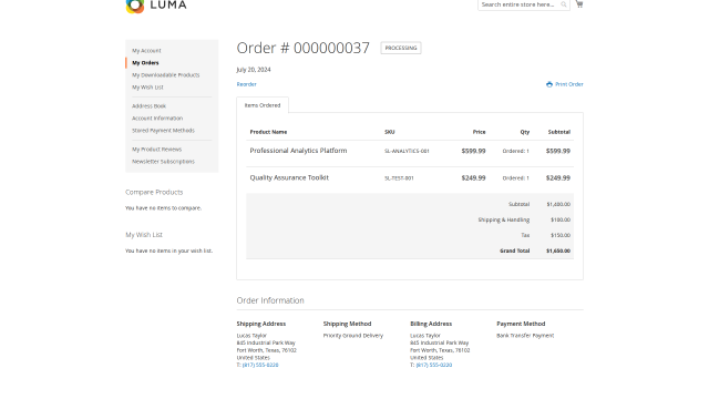 Sublogin screenshot 6: 06 Order Flow